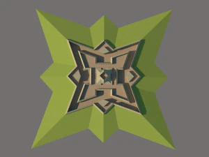 Star fort 3D Model