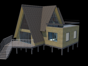 Frame house 3Dモデル