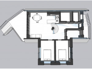 Frame house 3D मॉडल
