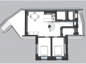 Frame house 3D Model