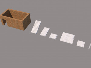 Staircase set Modelo 3D