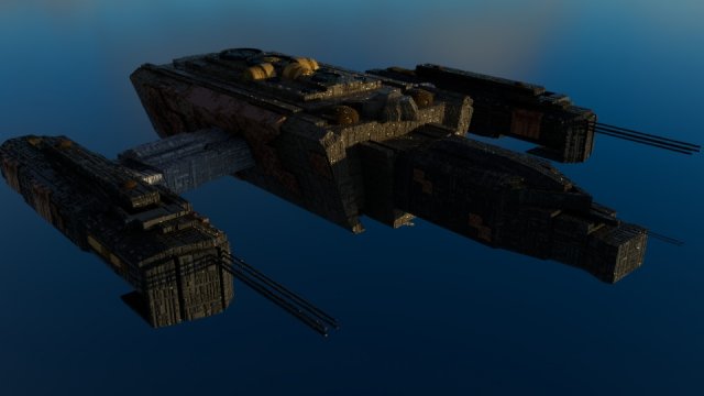 Spaceship Modello 3D .c4d .max .obj .3ds .fbx .stl .blend 