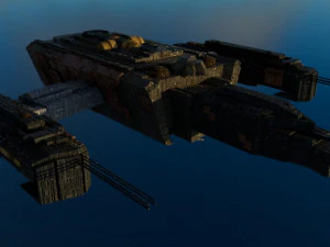 Raumschiff 3D Modell