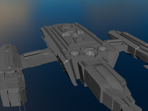 Spaceship Modello 3D