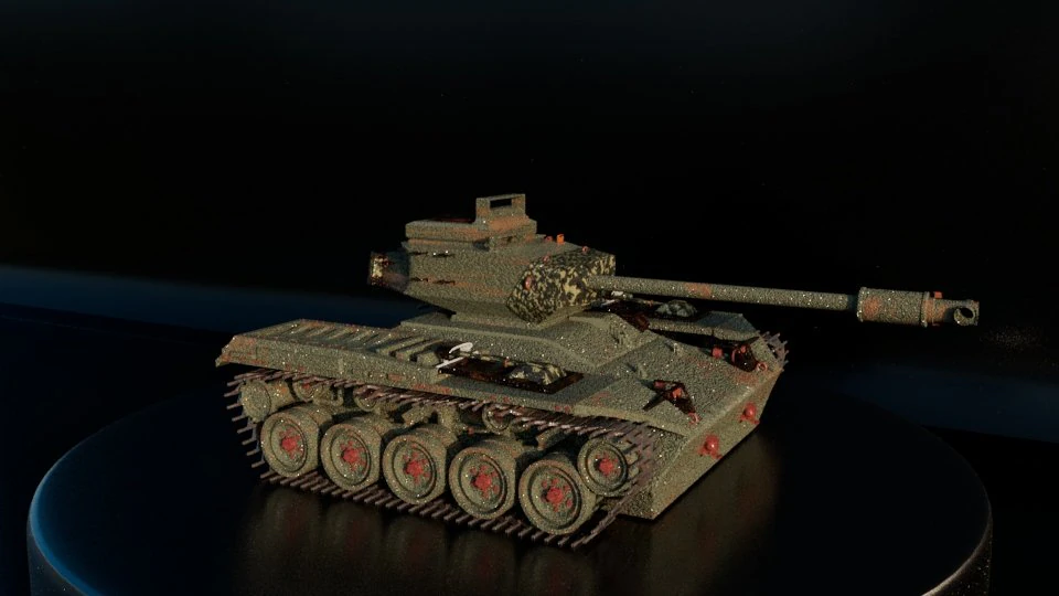 Military Tank 3D Model .c4d .max .obj .3ds .fbx .stl .blend 