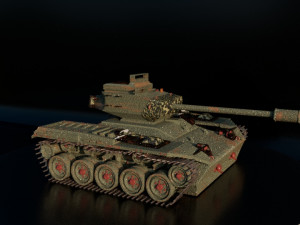 Military Tank Modelo 3D
