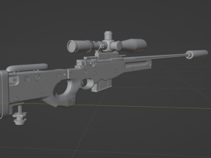 AWM Sniper Rifle Modelo 3D