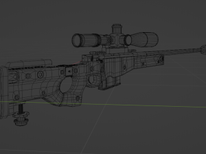AWM Sniper Rifle Modelo 3D