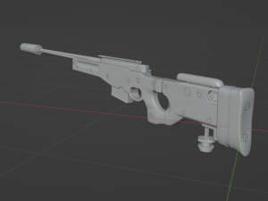 AWM Sniper Rifle Modelo 3D