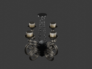Medieval Chandelier 3D Model