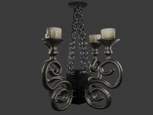 Medieval Chandelier 3D Model