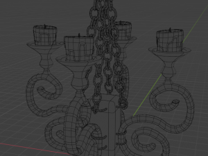 Medieval Chandelier 3D Model