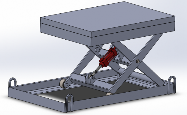 Lifting table Model 3D .c4d .max .obj .3ds .fbx .stl .blend 