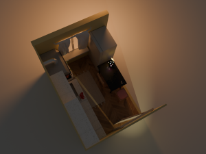 Kitchen in Khrushchev Modèle 3D