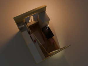 Kitchen in Khrushchev 3D Model