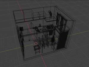 Kitchen in Khrushchev 3D Model
