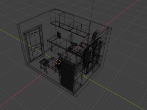 Kitchen in Khrushchev Modèle 3D