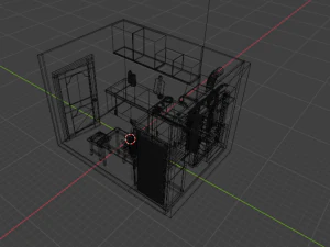 Kitchen in Khrushchev 3D Model