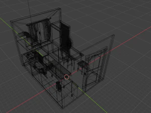 Kitchen in Khrushchev 3D Model