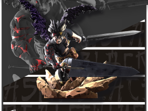 ASTA - BLACK CLOVER 3D PRINT STYLIZED 3D Print Model