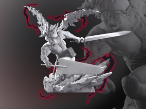ASTA - BLACK CLOVER 3D PRINT STYLIZED 3D Print Model