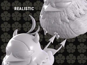 GRATIS NERO - DRUK 3D CZARNEJ KONICZYNY 2 FIGURKI GRATIS Model do druku 3D