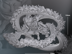 LUFFY GEAR 5 3D PRINT - STYLIZED 3D Print Model