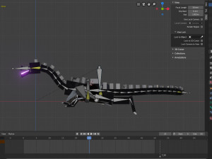 Ender Dragon Minecraft Blender 3D Модель