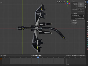 Ender Dragon Minecraft Blender 3D Модель