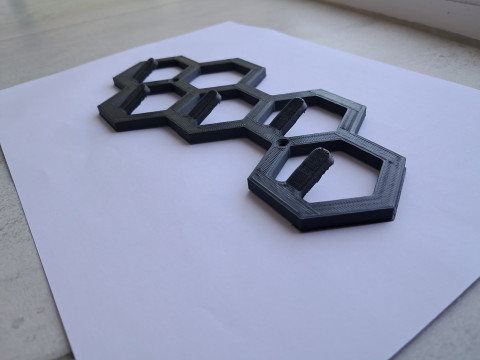 Keyholder honeycomb 3D Принт Модель