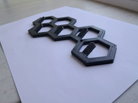 Keyholder honeycomb 3D Print Model