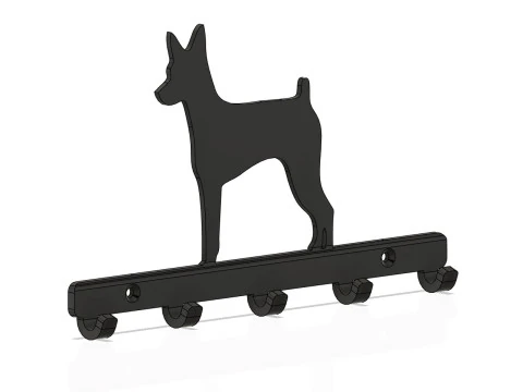 Keyholder miniature Pinscher 3D Print Model