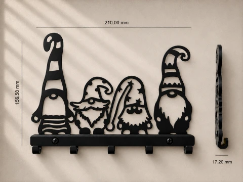 Keyholder dwarves 3D Print Model