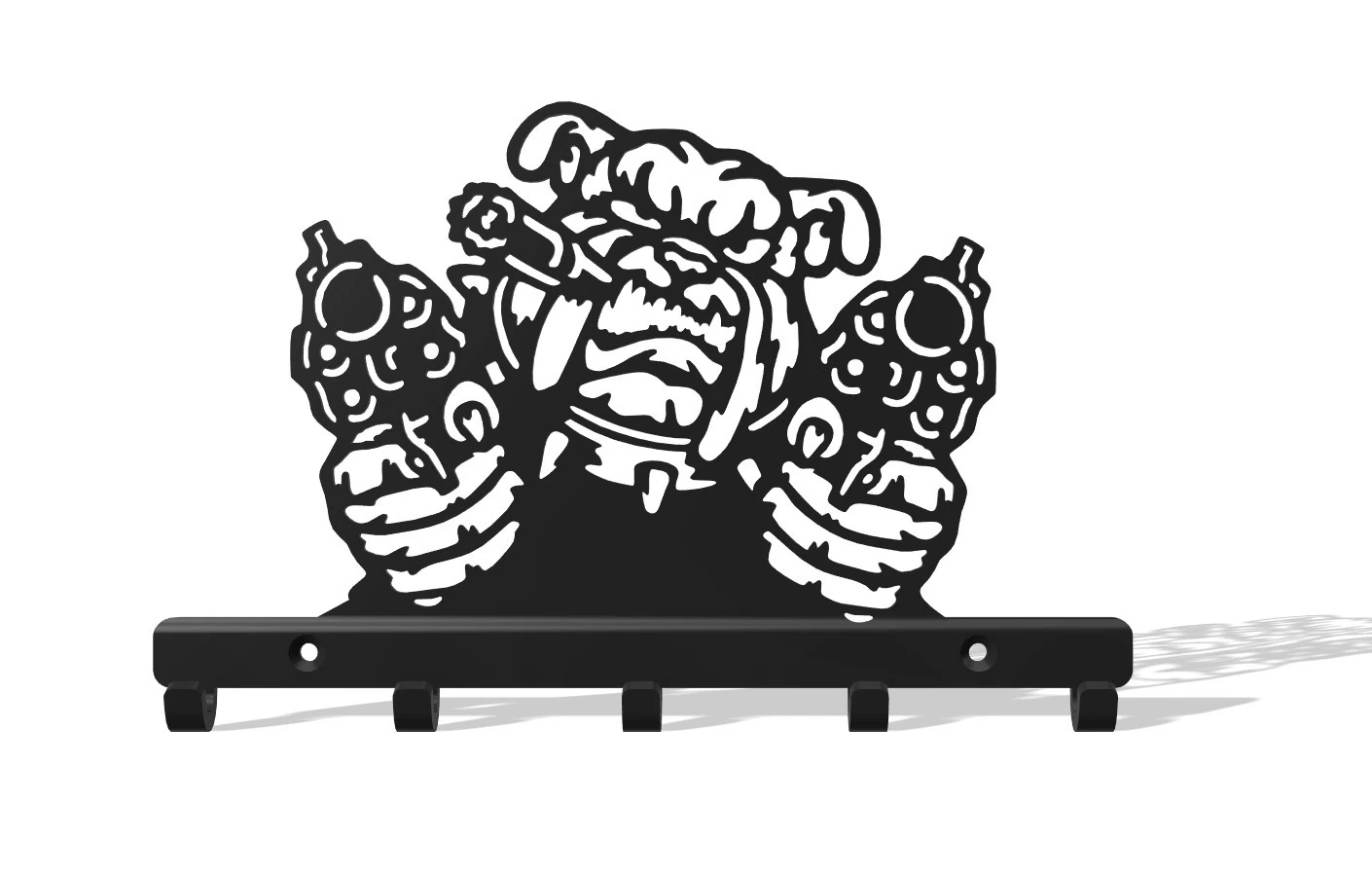 Keyholder gangster bulldog 3D Print Model .c4d .max .obj .3ds .fbx .stl .blend 