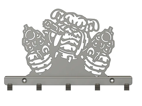 Keyholder gangster bulldog 3D Print Model