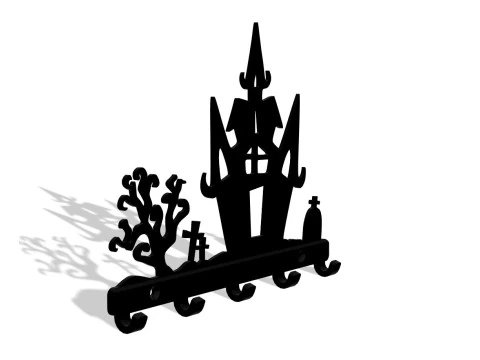 Gloomy Halloween Abode 3D Print Model