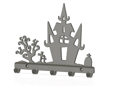 Gloomy Halloween Abode 3D Print Model
