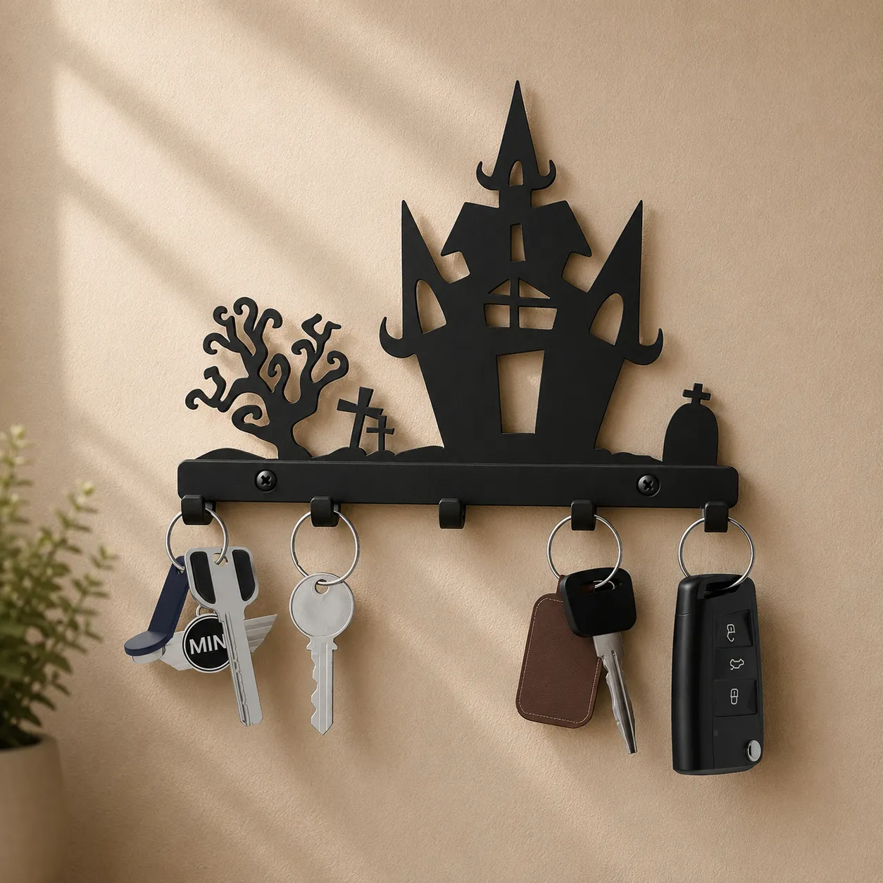 Gloomy Halloween Abode 3D Print Model .c4d .max .obj .3ds .fbx .stl .blend 