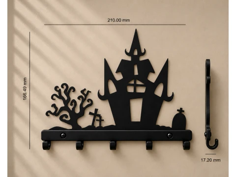 Gloomy Halloween Abode 3D Print Model