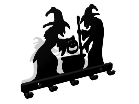 Keyholder The witches 3D Print Model
