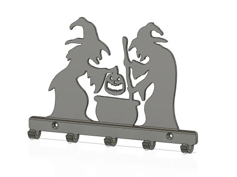 Keyholder The witches 3D Print Model