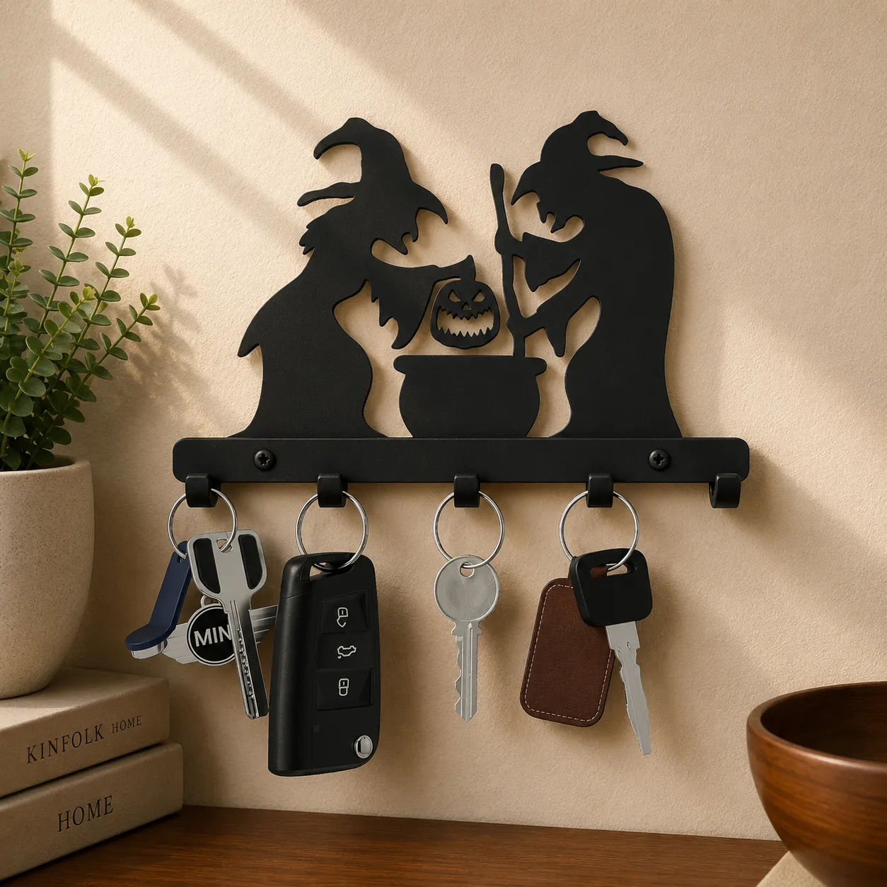 Keyholder The witches 3D Print Model .c4d .max .obj .3ds .fbx .stl .blend 