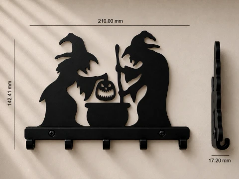 Keyholder The witches 3D Print Model