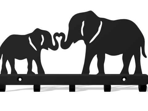 Elephant Embrace Key Station 3D 프린트 모델