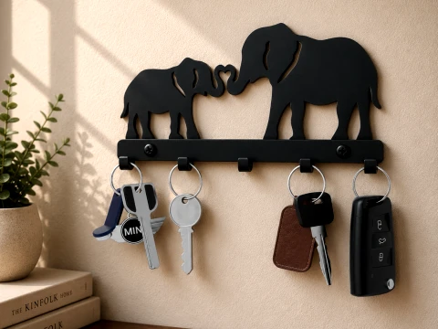 Station cl&eacute; Elephant Embrace Modèles 3D en vedette