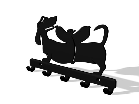 Funny dog hook Model Cetak 3D