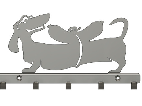 Funny dog hook Model Cetak 3D