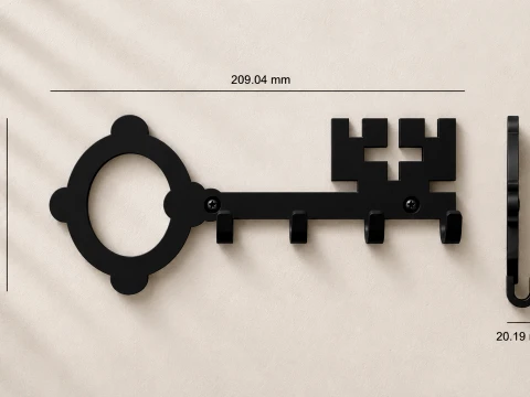 Key hanger The key 3D Print Model