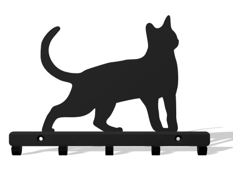 Sleek Cat Key Hook 3D Print Model