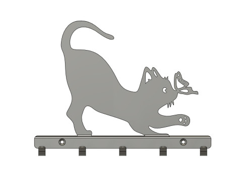 Whiskers and Wings Key Rack 3D-printmodel